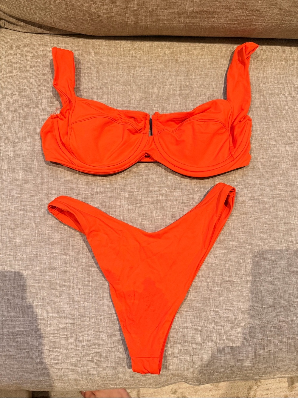 l*space Neon Orange Underwire Bikini Set